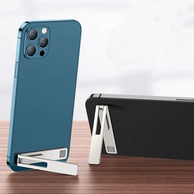 Ultradünner Minimalistischer Handyhalter Metall Klappbarer Aufkleber für die Rückseite Handy-Desktop-Halter Tragbare Handy-Halterung Telefonständer