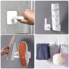 Towel Clothes Hanger Multi-Purpose Adhesive Hat Hooks Punch-Free Hanging Sticky Hooks for Kitchen Bathroom Office Closet