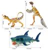 Simulation Mythical World Animal Model Toy Double Crown Dragon Monster Fish Chinese Bird Dragon Animal Ornament Collection
