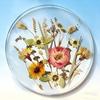 2D Acrylic Coaster Set with Pressed Flower Design Heat-Resistant Drink Mat for Coffee Cups Decorative Tableware for Mother's Day Gift Unique Home