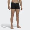 Adidas Active Flex Baumwoll-Trunk Unterwäsche Logo-Print Mid-Rise Boxer Briefs 3er-Pack Herren Unterwäsche Schwarz GB0800