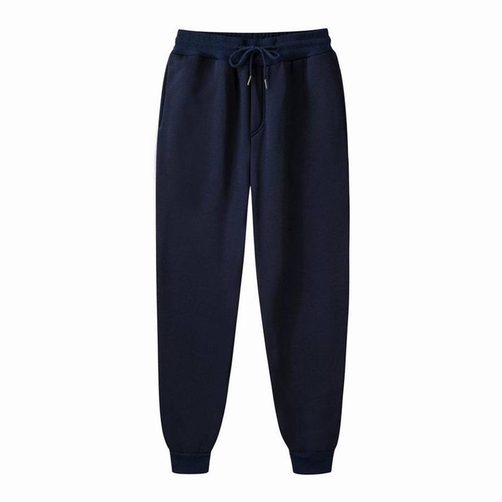 Men's Thermal Fleece Large Size Sweatpants Plush Thickening Cotton-padded Trousers Casual Pants