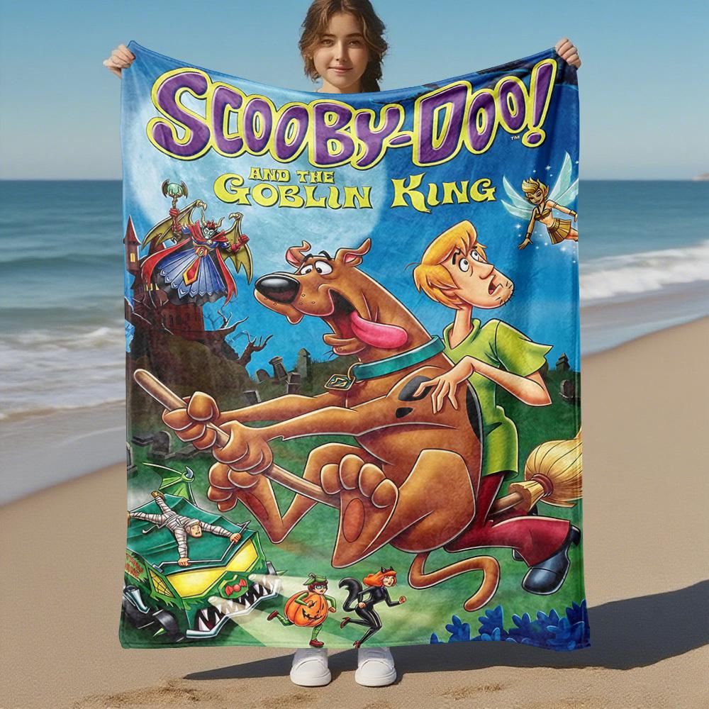 1PC Scooby-Doo! AND THE GOBLIN KING Outdoor Flannel Blanket Soft Plush Decor for Picnics, camping,Bedroom, Playroom, Office1218A
