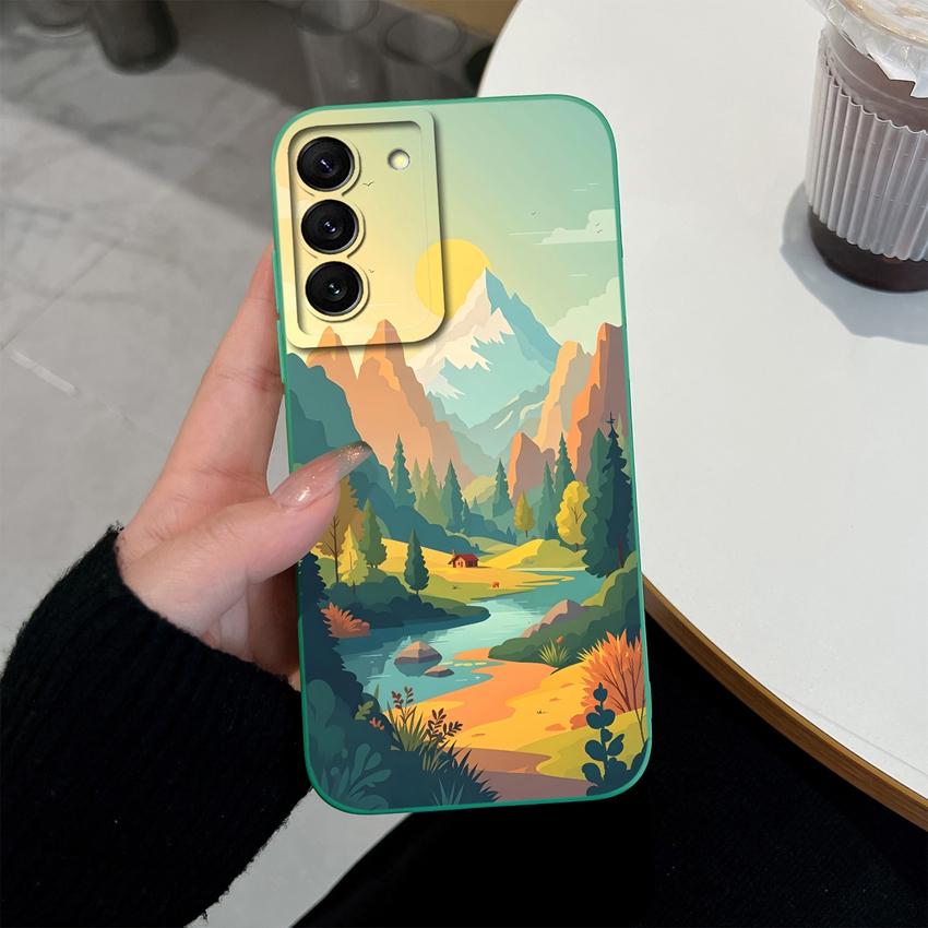 New Case For Samsung Galaxy S22 S21 S20 Ultra Plus FE Vibrant Cartoon Phone Shell Full Coverage Anti Fingerprint Soft Cover For Samsung Premium Bumper