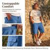Men's Elastic Waist Athletic Shorts for Summer Hiking and Work, with Adjustable Drawstring and Multiple Utility Pockets, Casual Everyday