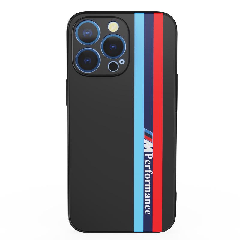 Trendy pruhovaný kryt na telefon pro iPhone 16/15/14/13/12/XS/X Pro/Max/Mini