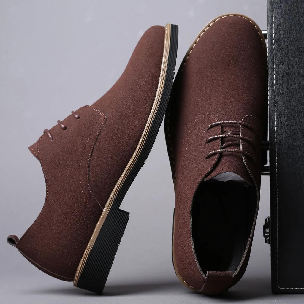 Men Matte Leisure Shoes Retro Floral Pattern Men Dress Shoes Fashion Lace-Up Flats High Quality Business Men Party Wedding