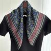 New Vintage Paisley Print Shawl Square Scarf for Women Soft Satin Neckerchief Female Hair Bands Ribbon Headband Bandana