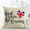 Fashion Modern S-Save The Queens Cushion Cover Daily Washable Linen Pillowcase Soft For Sofa Bed Home Room Decor