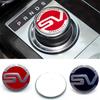 1Pc Metal  SV Logo Sticker Car Gear Shift Knob Center Decoration Emblem Badge Cover Sticker for R-anger-Rover Sport Discovery Defender Freelander