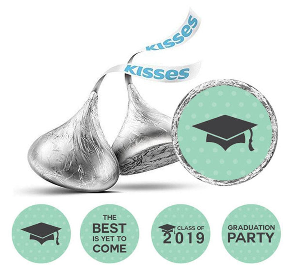 

Милий Сувенір Цукерки 190 шт. Наклейки на тему випускного DIY Етикетки для шоколаду 0.75 Inches Diameter зелений