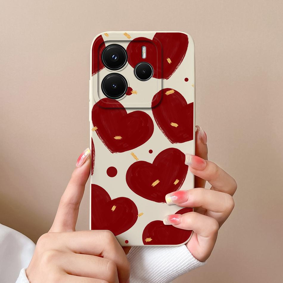 For Redmi Note 14 Pro Plus Case Cartoon High Quality Phone Cover For Xiaomi Redmi Note14 Pro+ Soft Liquid Silicone Back Covers