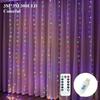 LED Curtain String Lights USB 5V Remote Control Fairy Lights Festoon Lamp 8 Modes Christmas Decoration For Home Wedding Lighting