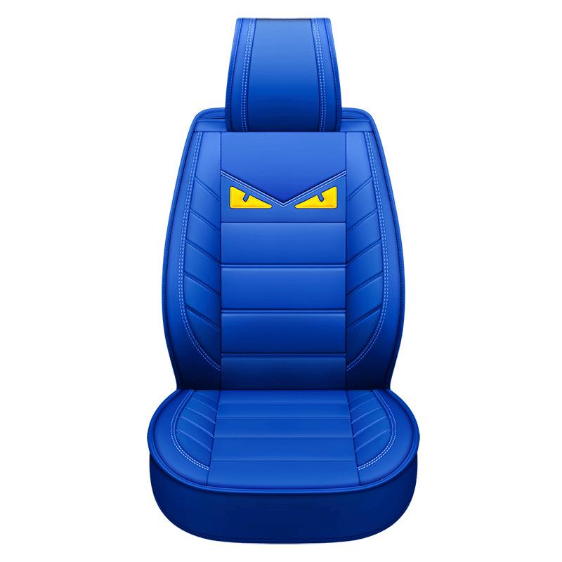 Cat-eye Devil Car Seat Cushion PU Leather Car Seat Covers Breathable and Waterproof Faux Leather Automotive Seat Covers