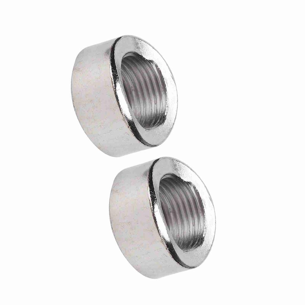2PCS Oxygen Sensor Curve Notched Nut Bung M18 X 1.5 Threads Iron