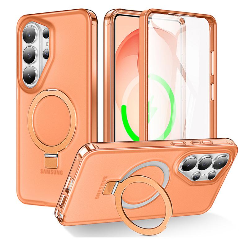 Funda para Samsung S26 ultra Magnética Con Soporte funda resistente Con Soporte Plegable A Prueba de Golpes Antihuellas carcasa Carga Inalámbrica