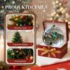 Christmas Nature's Birds Crystal Glass Ornament PVC Bird Glass Tree Clear Ornaments Xmas Tree Hanging Pendant for Holiday Decor
