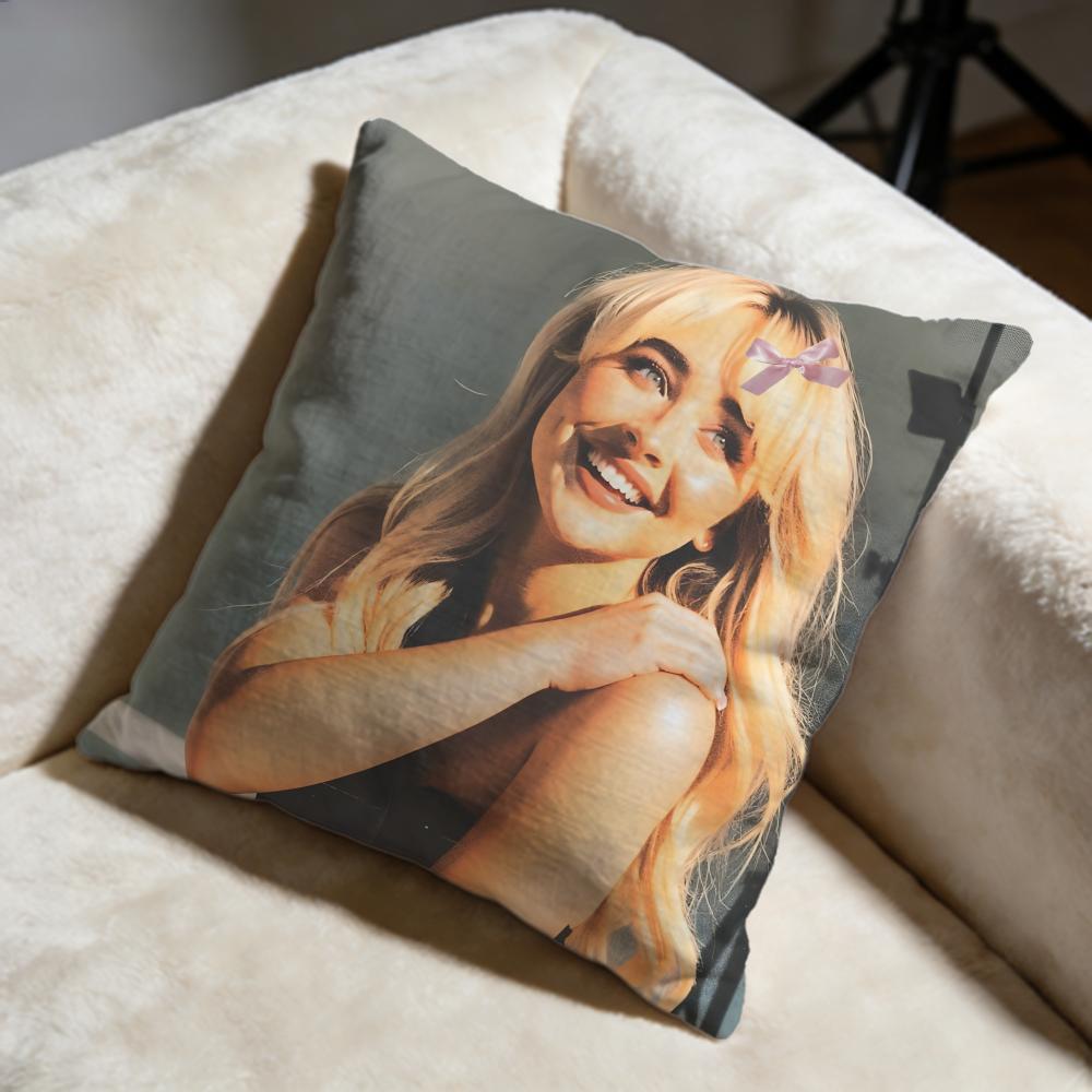 Popular SSabrina Carpenterful Cushion Cover Soft Decorative Pillow Case Suitable for Bedroom Sofa Car Travel Use