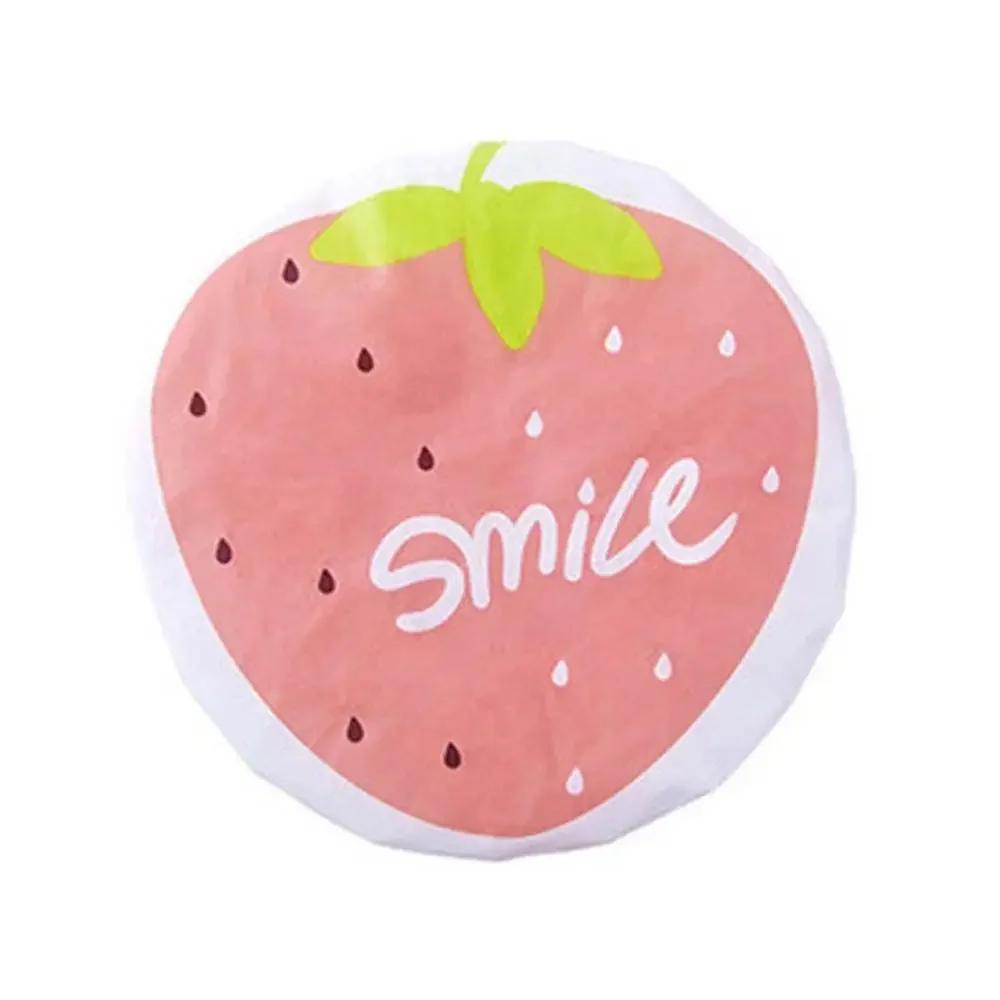 Cute Fruit Pattern Waterproof Shower Cap Cartoon Lace Elastic Band Bath Hat for Adults Women Bathroom Products