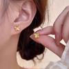 Fairy fashion flower earringsStainless steel gold-plated piercing romantic wedding party accessories