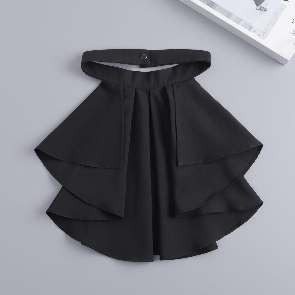 Multiuse Lace Jabot Collar Vintage Victorian Costume Collar Cosplay Accessory Decorative Neck Collar for Stage Perfomers