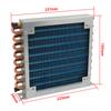 Radiator condenser cu carcasă mică pentru frigider congelator schimbător de căldură răcit cu apă cu aripioare de aluminiu și tuburi de cupru cu ventilator răcit cu aer