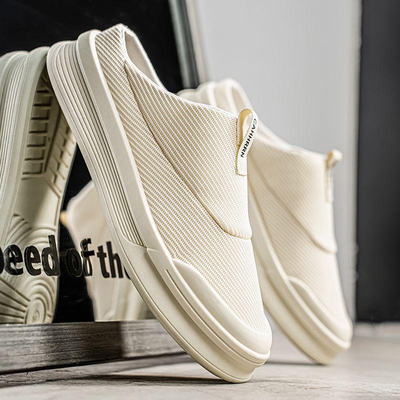 Veelzijdige Zomer Canvas Witte Instapslippers - Lichtgewicht Casual Schoenen