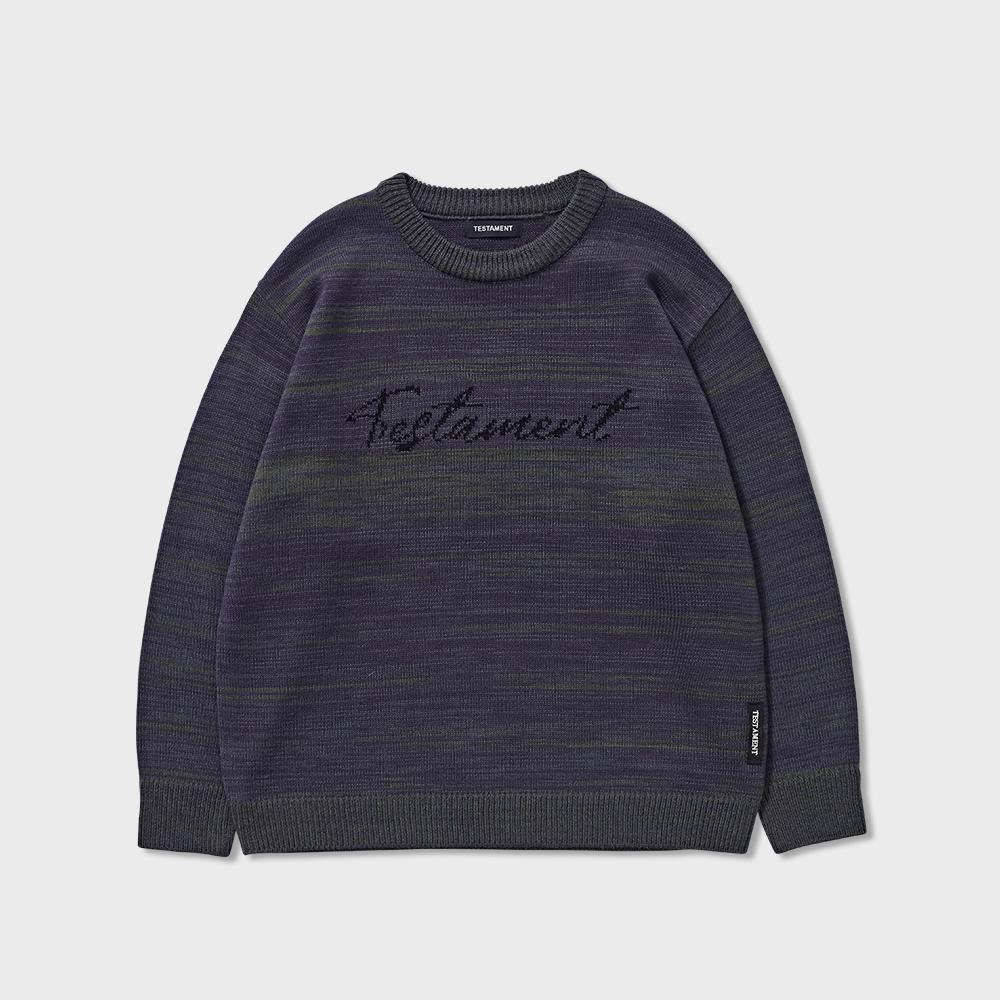 TESTAMENT Color Mix Knit (Khaki)