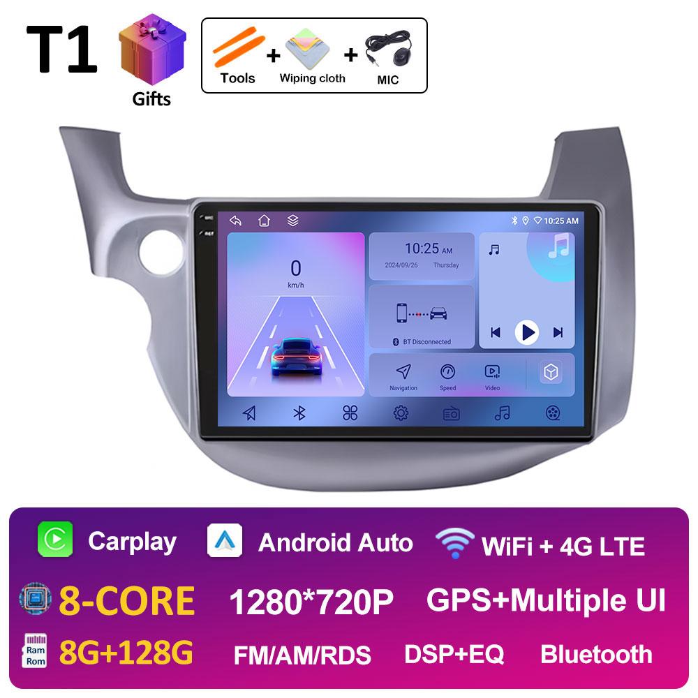 Left Hand Drive GPS For HONDA FIT JAZZ 2007 2008 2009 2010 2011 2012 2013 Cooling Fan Auto Tools GPS Navigation Touch Screen 4G