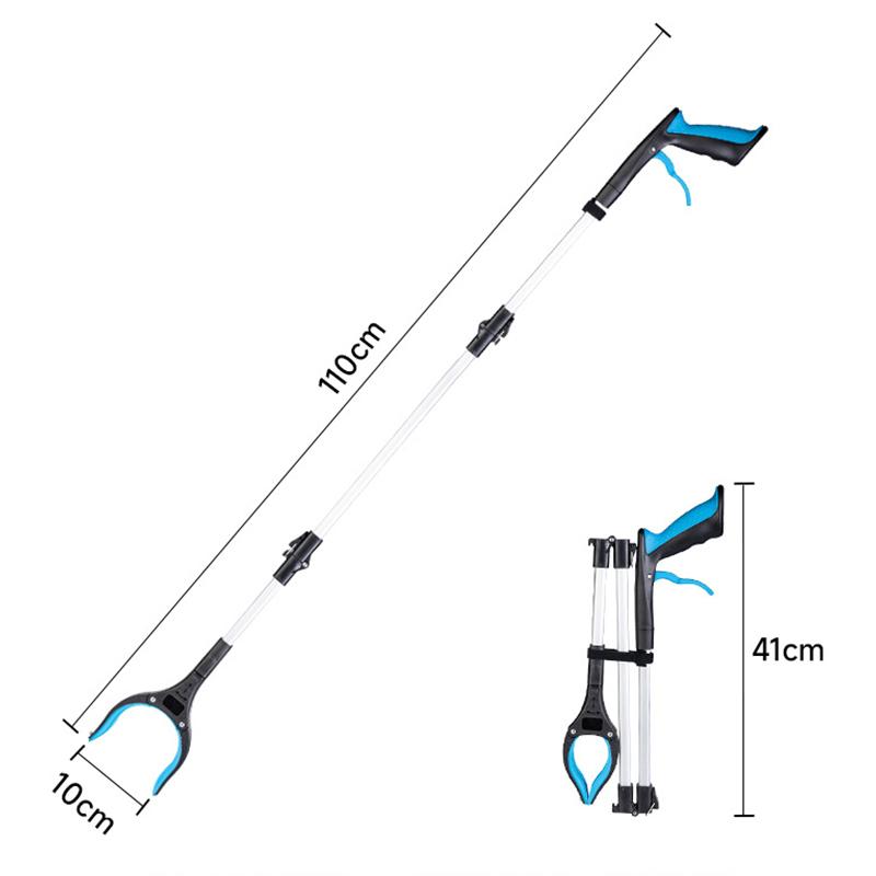 Portable Foldable Litter Picker Grabber Tool Lightweight Wide Claw Trash Reacher for Outdoor Camping Cleaning