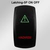 Waterproof LED Rocker Switch for Boat RV Truck | Green/Red Light 12V/24V ON-OFF/ON-OFF-ON for Exhaust Heat AC Lights