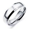 JeeMango 316L Stainless Steel 18K Gold Plated Couple Ring Jewelry For Women Men Simple Surface Trendy Wedding Ring OGJ479G