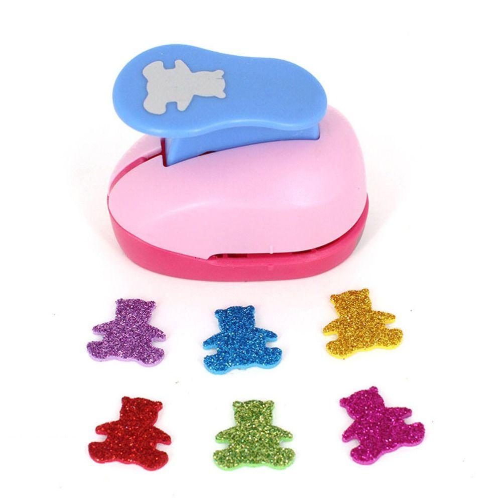 Different Shapes Paper Hole Punch Plastic Mini Cutter Creative Multicolored Punch Set  DIY Crafting