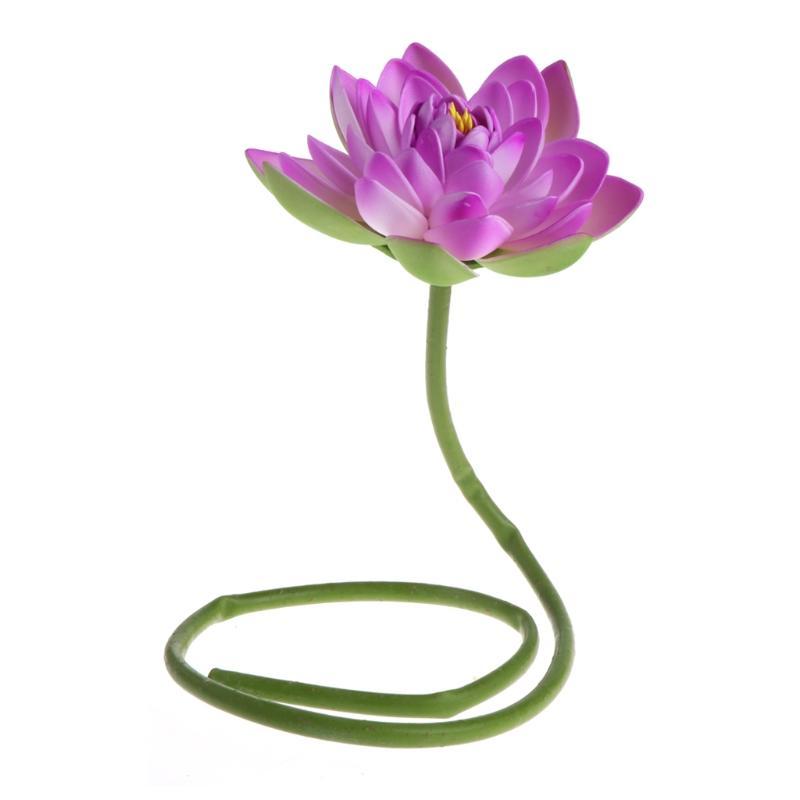 Artificial purple Waterlily Silk Lotus Plants 46cm Wedding Flower Decoration Artificial purple Waterlily Silk Lotus Plants 46cm Wedding Flower Decoration