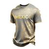 Men's Graphic Print Short Sleeve T-Shirt Round Neck Lightweight Breathable Soccer Mexico Design for Casual Wear