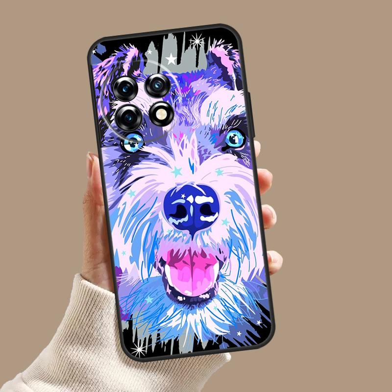 Hübsche Hunde Schnauzer Hülle Für OnePlus Nord 5 CE 3 4 Lite N20 N30 OnePlus 15 13 12 11 8 9 10 Pro 10T 13T 13R Abdeckung