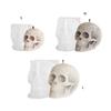 Skull Shape Gypsum Molds Scented Candle Silicone Mold Concrete Cement Crafting Mold Table Ornament Halloween Decorations