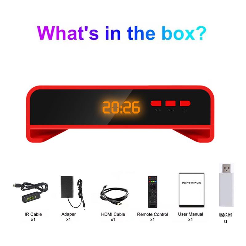 Ricevitore TV Satellitare Digitale FTA Koqit V5H Mini Smart Meecast DVB-S2 H.265 Hevc Ricevitore Satellitare USB PVR Full HD 1080P