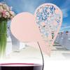 50pcs Heart Shape Positioning Seat Card Multi-Use Wedding Hollow Name Place Cards For Flower Wine Glass Table Decoration