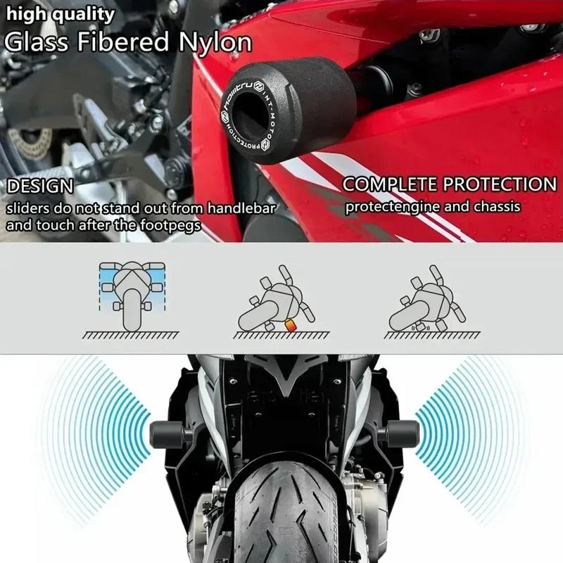 For BMW f900xr F900XR 2020 2021 2022 2023 2024 2025 2026 Motorcycle Frame Sliders Crash Protection Aluminum+Nylon Fiberglass