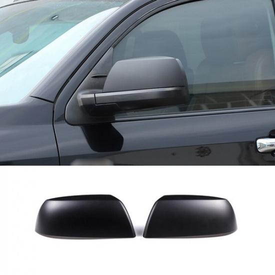 Matte Black Exterior Rearview Mirror Cover Trim Decor For Toyota Tundra/Sequoia