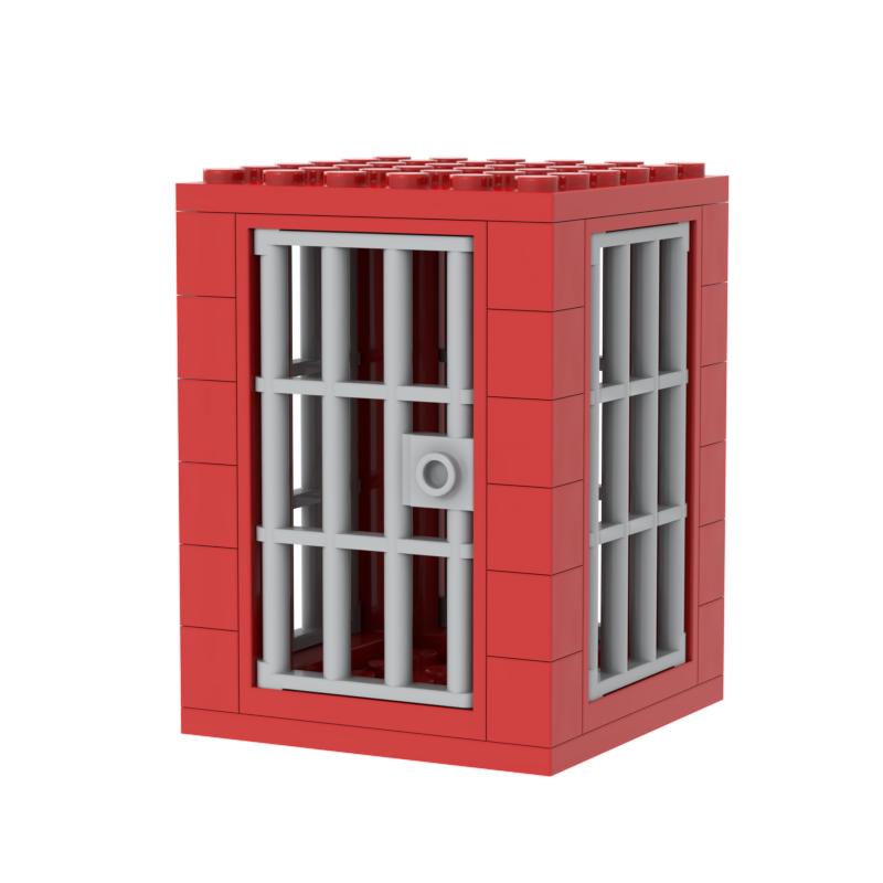 Jail Prison Cell Police Thief Building Blocks Toy Collection Kids Assembly Classic Brick Souvenir Decoration