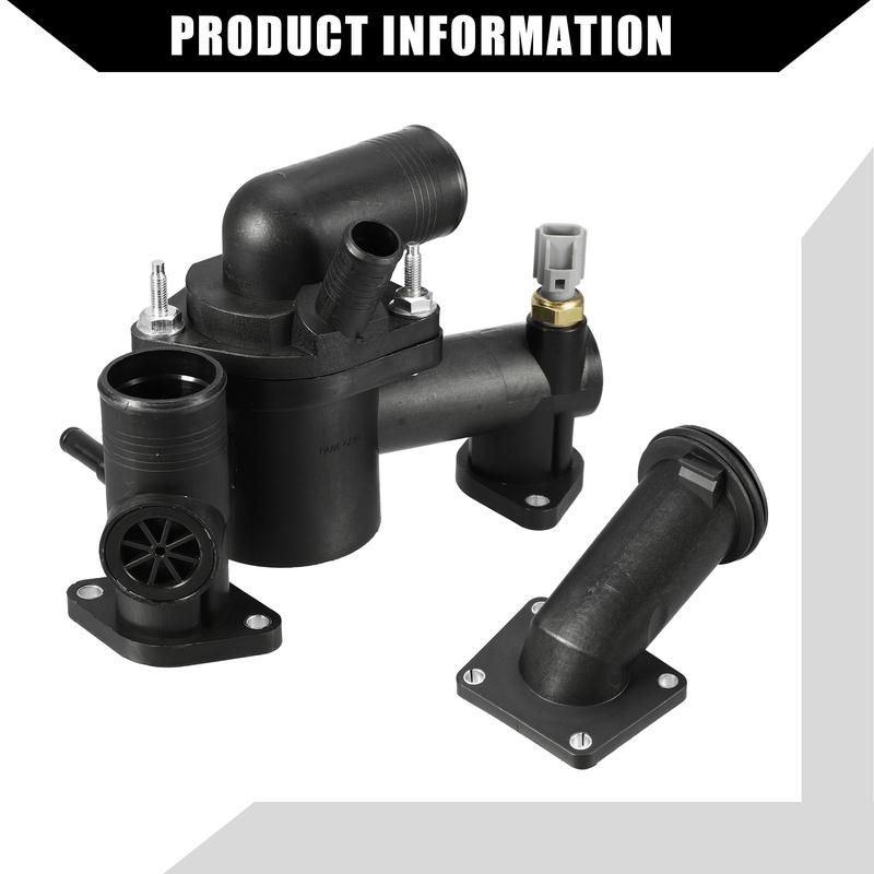 X Autohaux No.AJ89485 Engine Coolant Thermostat Housing Assembly for Jaguar XJ8 2004-2005