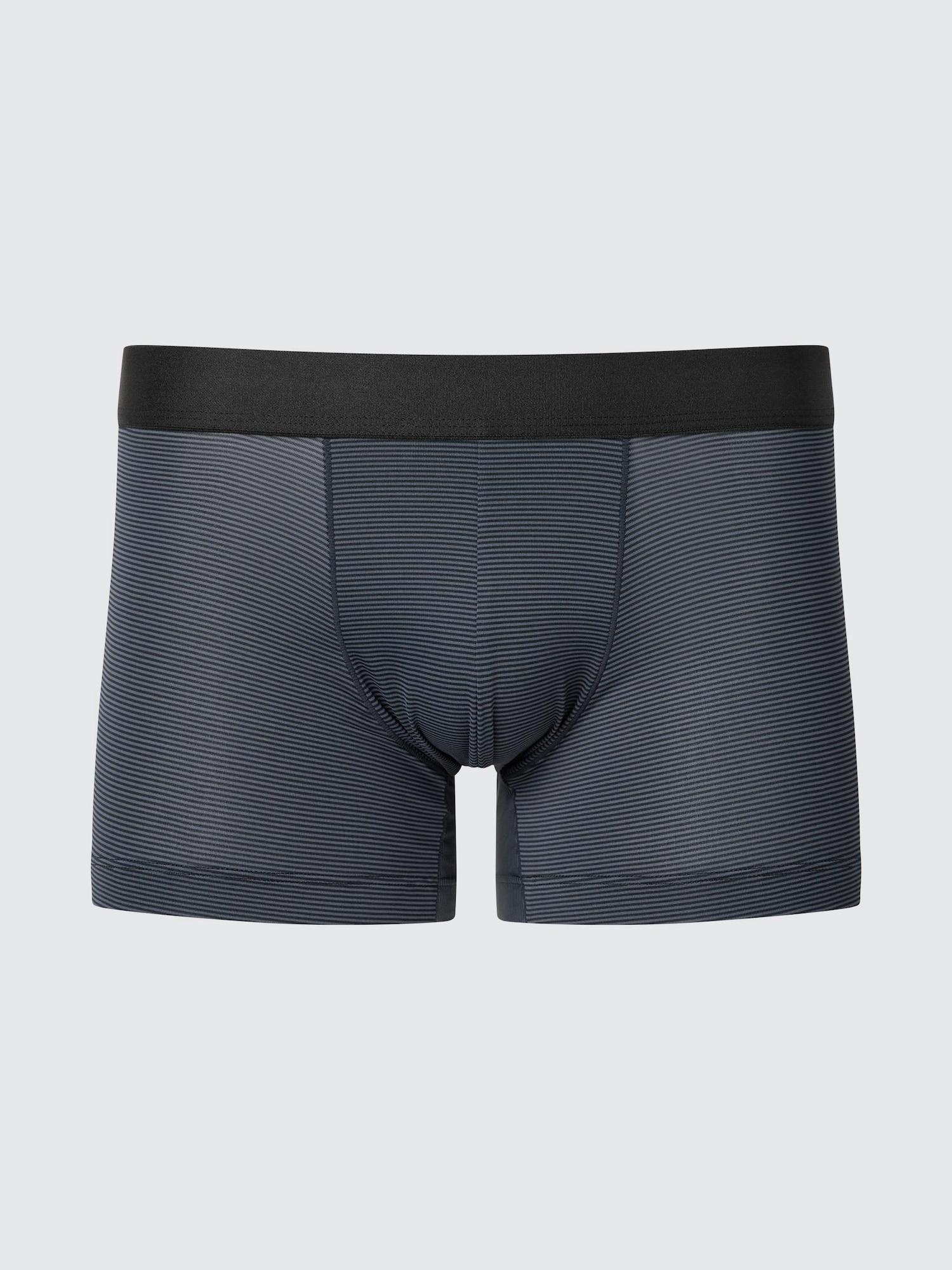 

Трусы-боксеры Uniqlo Airism с низкой посадкой, в полоску 09 BLACK/MEN S