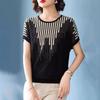 T-shirt for Women Summer Pullover T-shirt Soft Loose Printed Casual Comfortable T-shirt Top