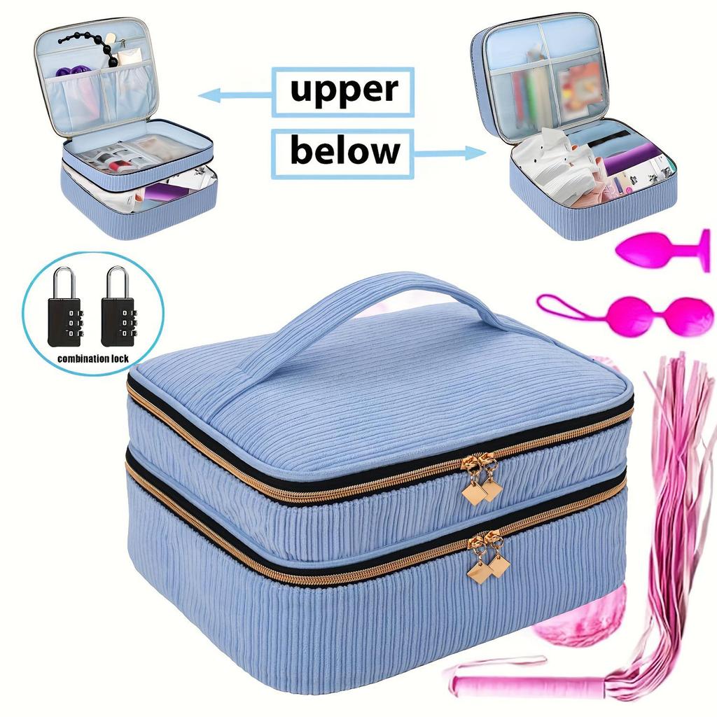 Nail Polish & Essential Oil Travel Bag - Holds 42 Bottles, Large Capacity, Multi-functional Storage Handbag