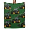 Grüner Traktor Überwurfdecke Warme Gemütliche Überwurfdecke für Wohnzimmer Couch