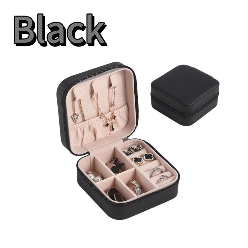 1/2/4pcs Mini Jewelry Storage Box Portable Home Travel Earrings Necklace Storage Case for Women Ring Organizer Display Case