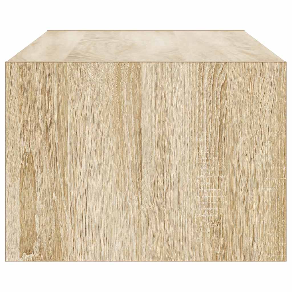 Vidaxl Szafka Pod Tv Z Oświetleniem Led, Dąb Sonoma, 100X35,5X25 Cm