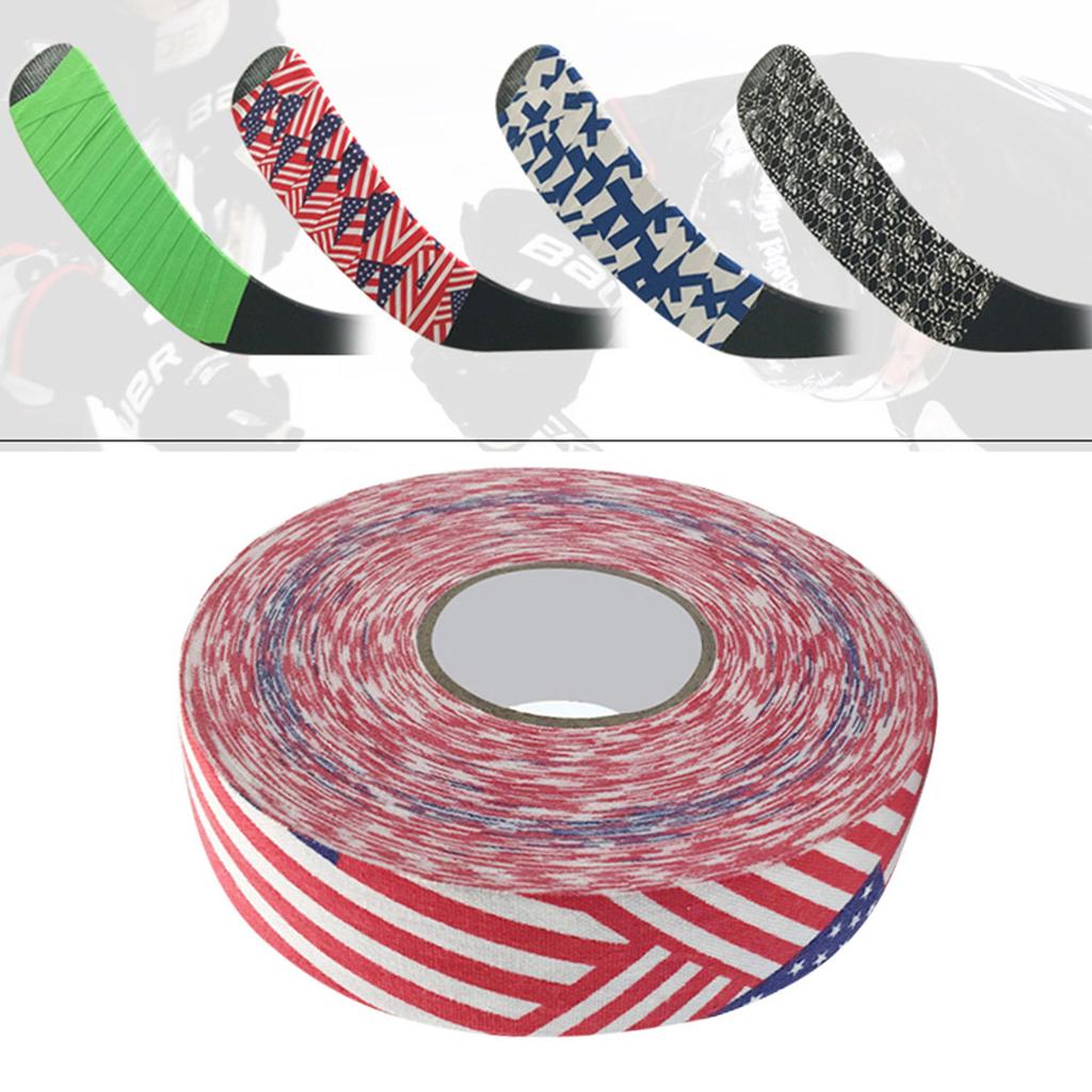 2.5cmx25m Hockey Protective Tape Sport Badminton Pole Pads Hockey Stick Tapes Stars & Stripes